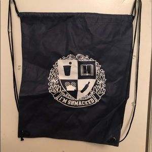 I’m Shmacked Drawstring bag